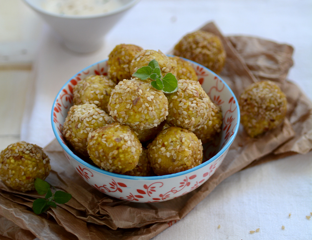 MILLET AND CHICKPEA CROQUETTES